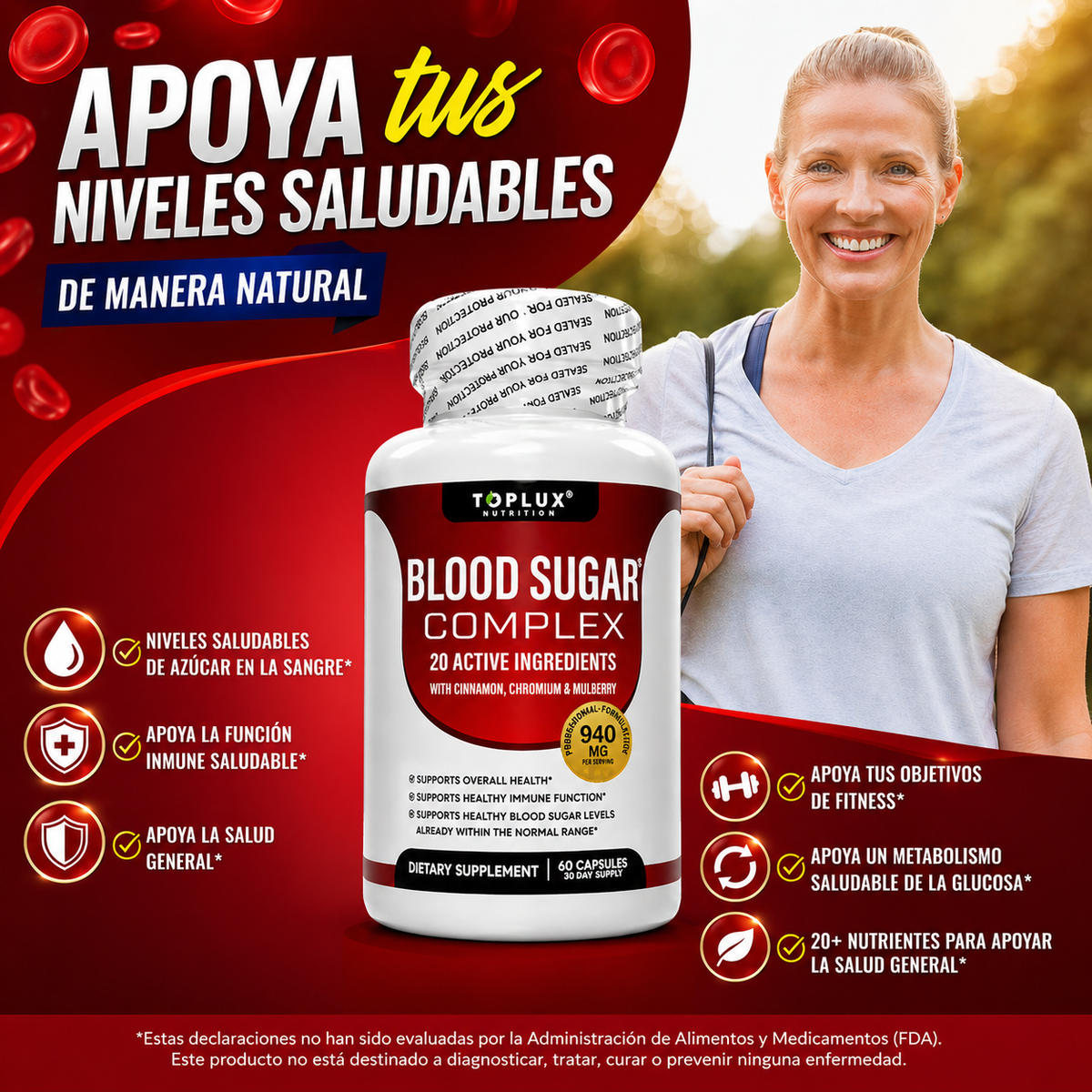 Blood Sugar Complex, Toplux, 60 Caps.