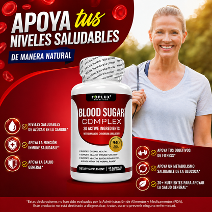 Blood Sugar Complex, Toplux, 60 Caps.