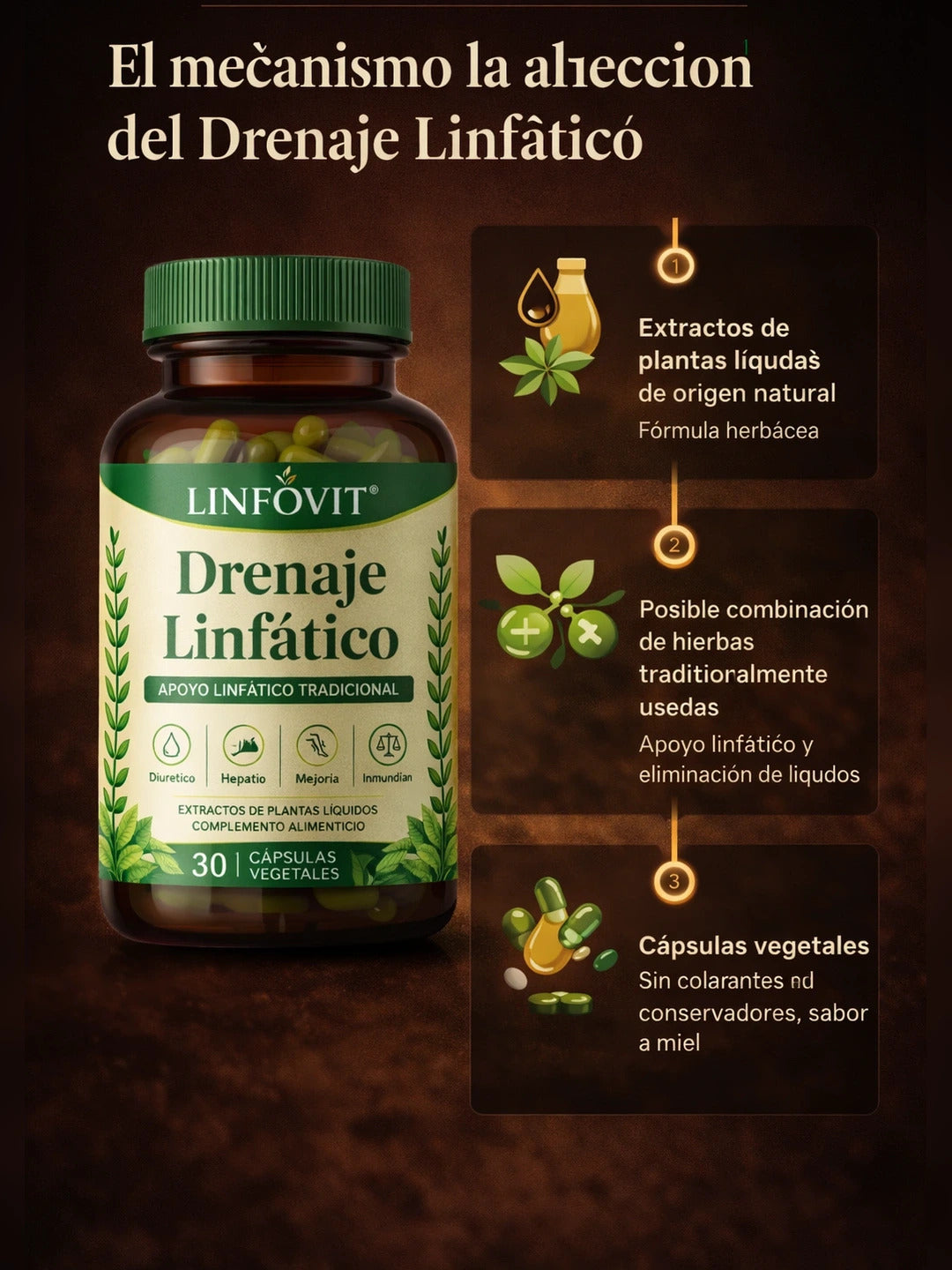 Suplemento Natural para Hígado y Drenaje Linfático